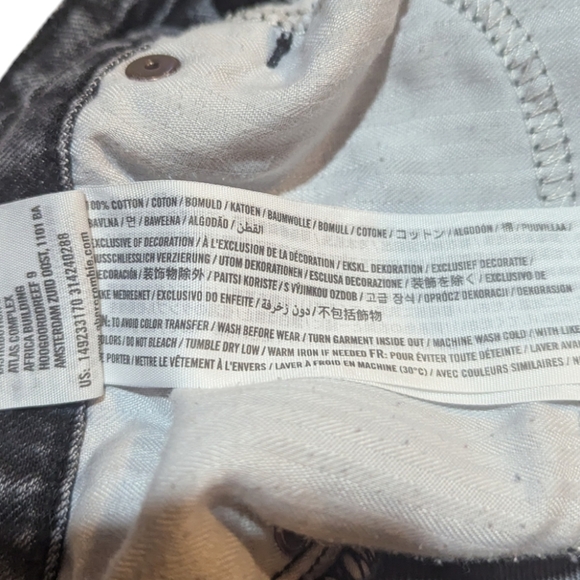 Abercrombie & Fitch Annie High Rise Denim Jean Short size 27 Black 100% Cotton - Picture 4 of 7